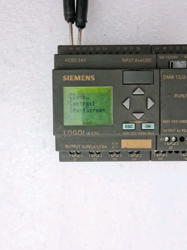 Siemens 6ED1052-1HB00-0BA6 Logo With 6ED1055-1MB00-0BA1 Expansion Module (Used)